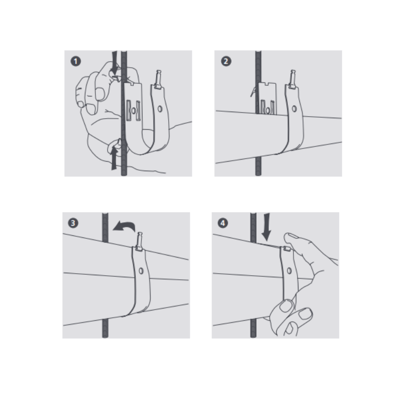 COLLIER GRAB-CLIP-3 5/8*1'1/8 PQT-10